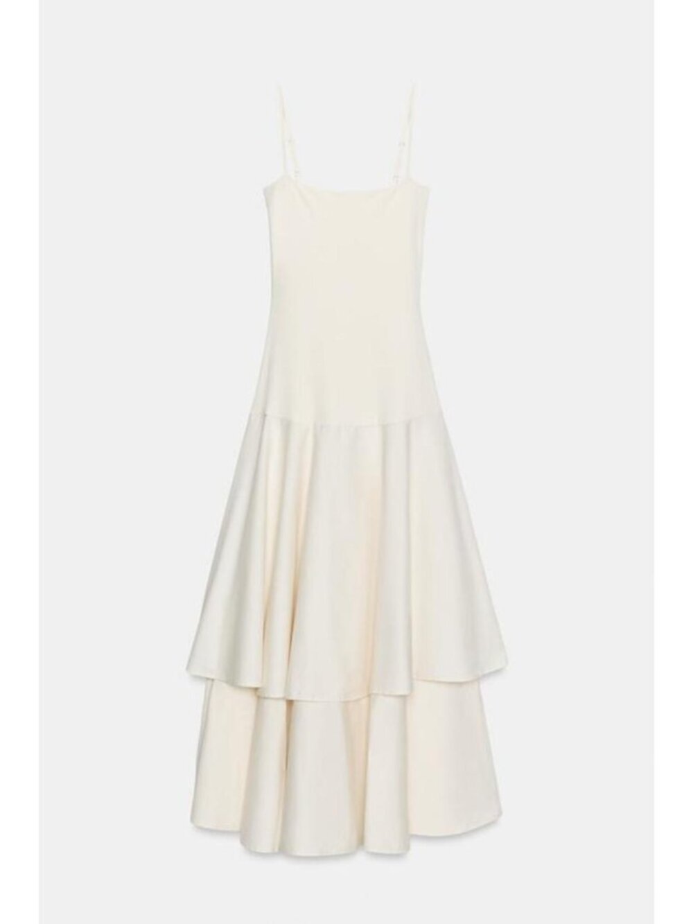 ZARA RUFFLED COMBINATION DRESS - Picture 6 of 7